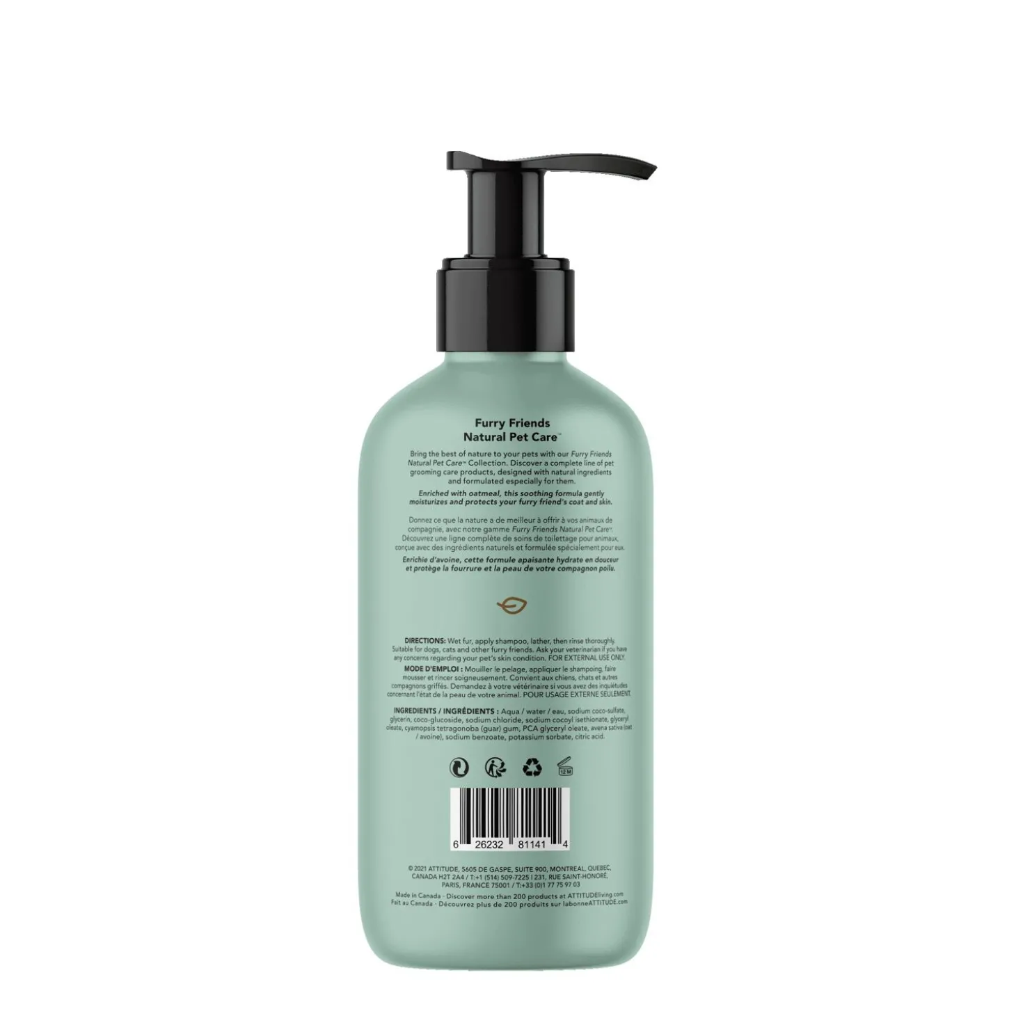 Soothing unscented oatmeal shampoo