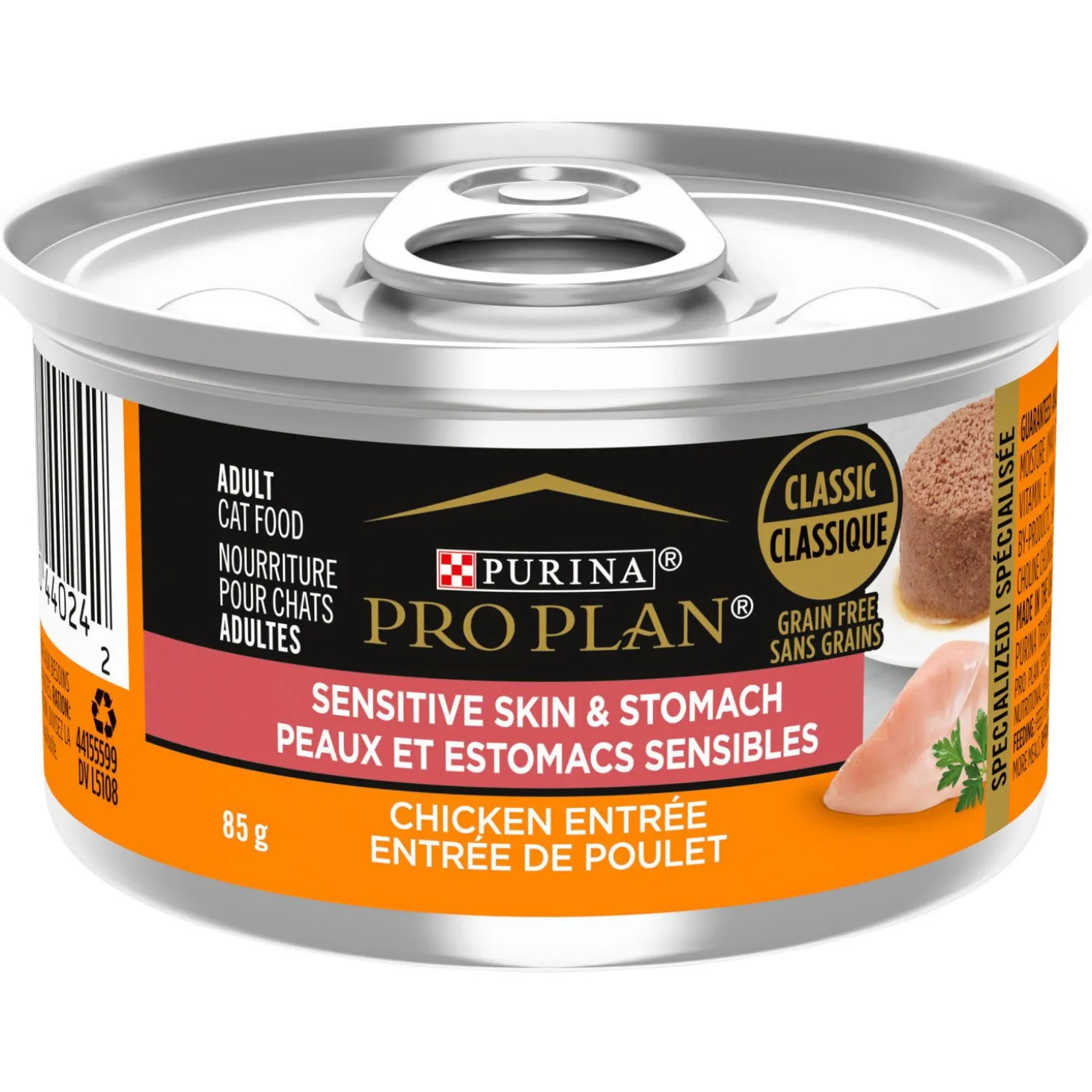 Specialized Sensitive Skin & Stomach Chicken Entrée for Cats, 85 g