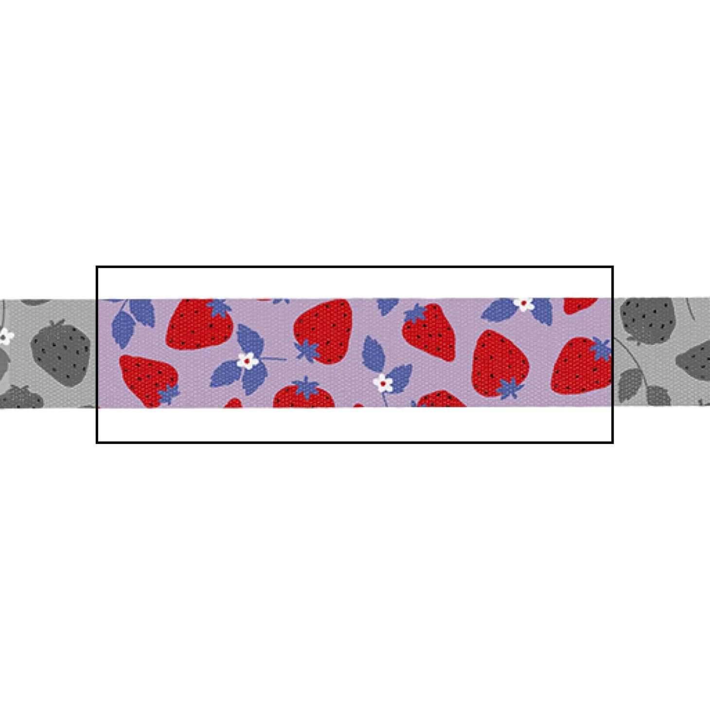Strawberry Field Adjustable Dog Collar