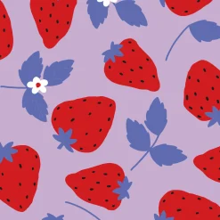 Strawberry Field Adjustable Dog Collar