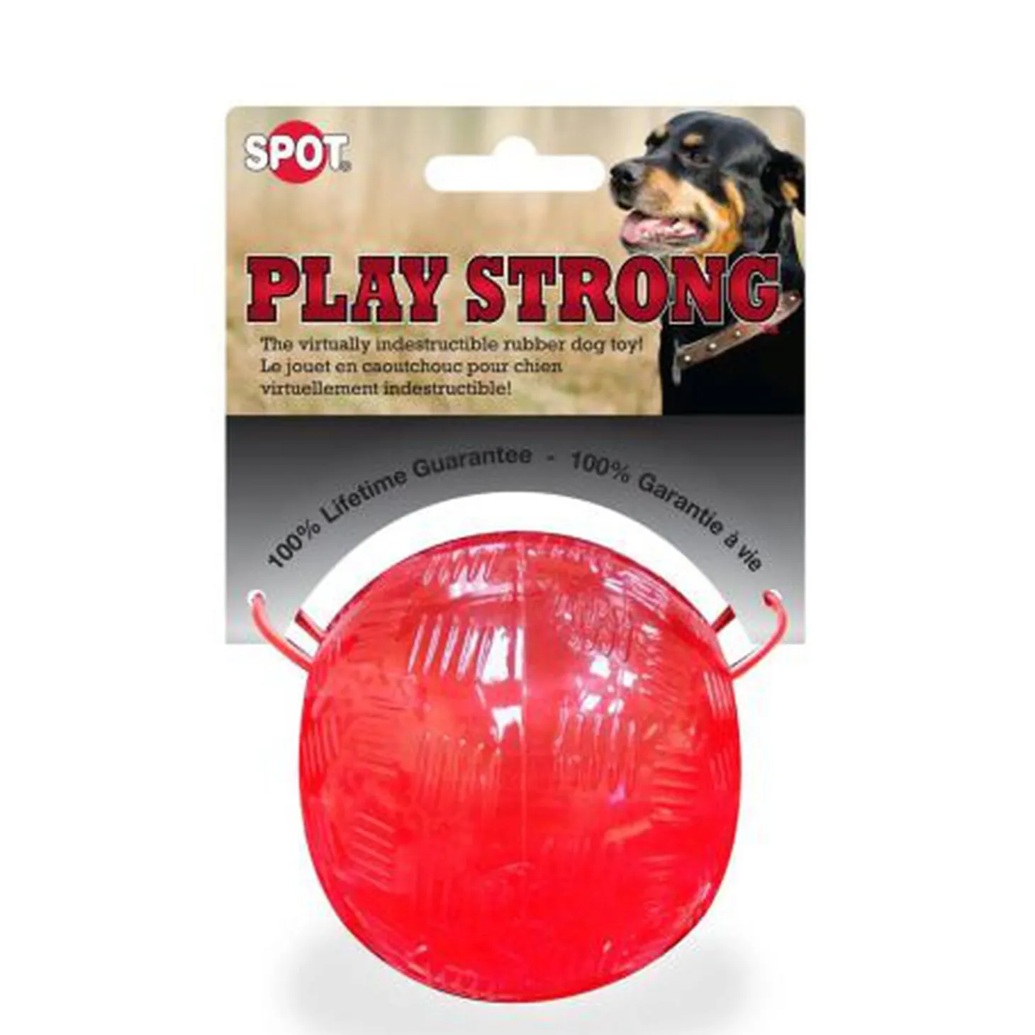 Strong rubber ball