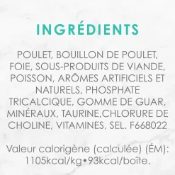 Tender liver and chicken wet food for adult cats