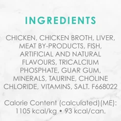 Tender liver and chicken wet food for adult cats