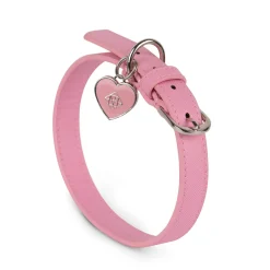 The CLEO Trio of Bubblegum Vegan Leather Dog Accessories