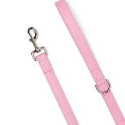 The CLEO Trio of Bubblegum Vegan Leather Dog Accessories