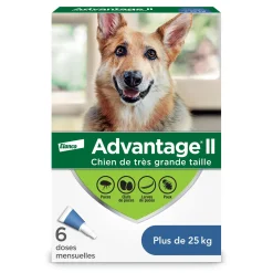 Topical Flea and Lice Protection for Dogs 25 kg +, 6 pack