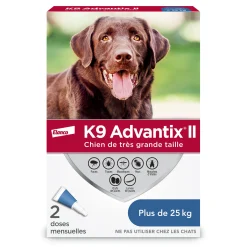 Topical Flea, Tick and Mosquito Protection for Dog 25+ kg, 2 pack