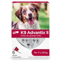 Topical Flea Tick and Mosquito Protection for Dogs 11 to 25 kg, 6 pack