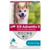 Topical Flea Tick and Mosquito Protection for Dogs 4.6 to 11 kg, 6 pack