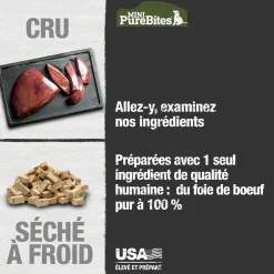 Training treats for dogs, freeze-dried beef liver