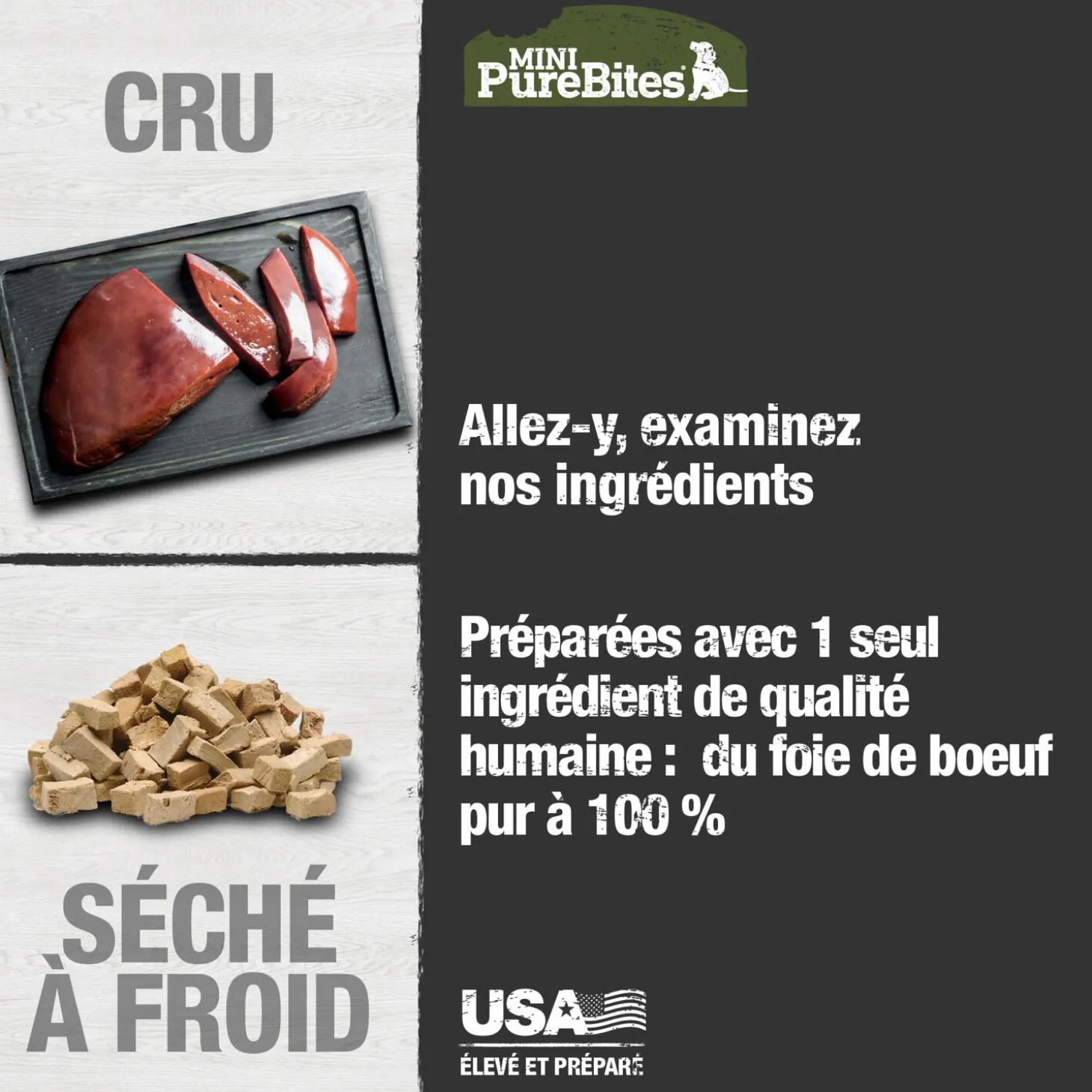 Training treats for dogs, freeze-dried beef liver