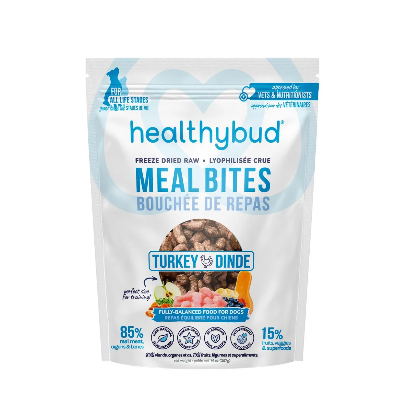 Turkey Meal Patties Freeze-Dried Food, 397g