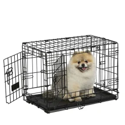Two Door Folding Crate for Dogs