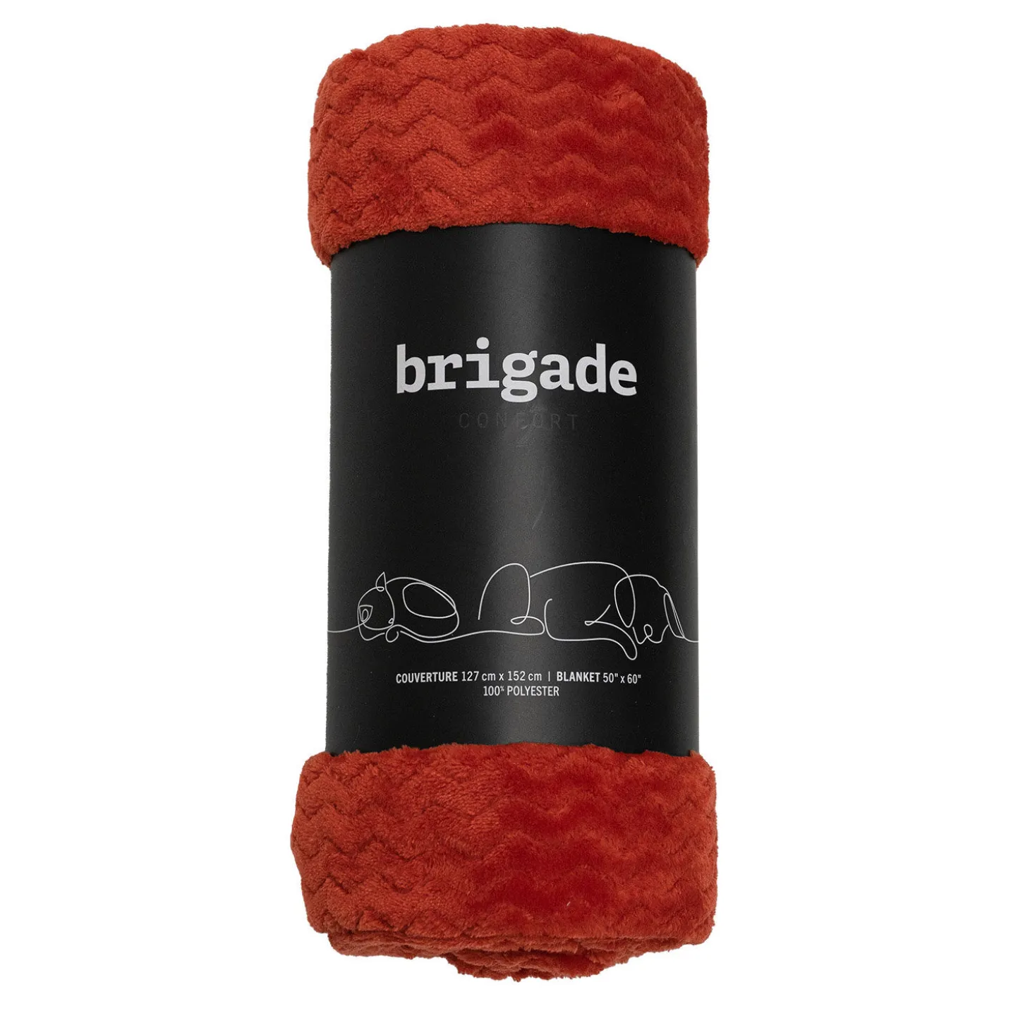 Ultra-soft Jacquard Fleece Blanket, Red