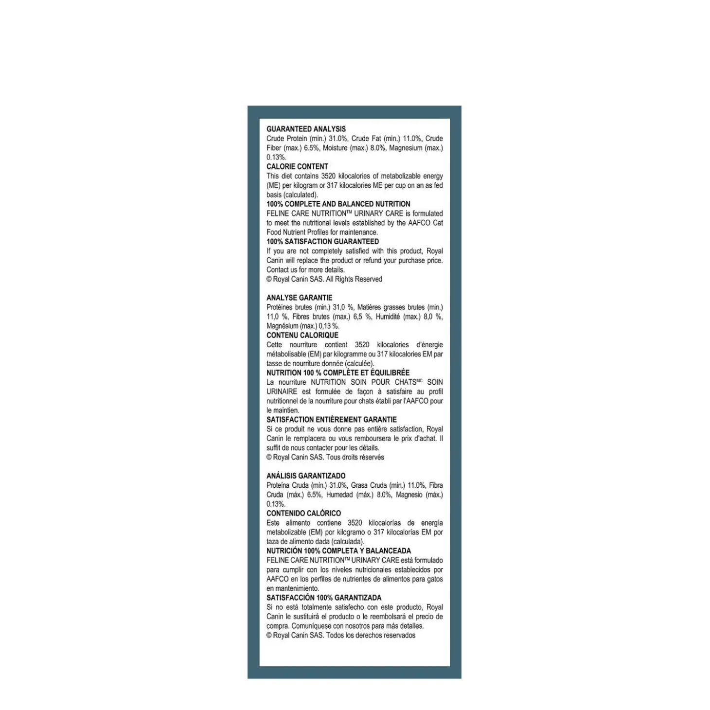 Urinary Care formula for cats