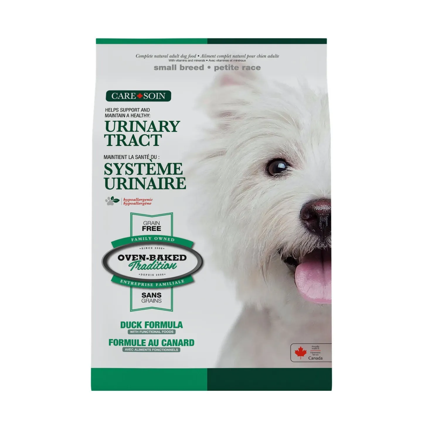 Urinary Track Grain-free Duck Recipe Dry Food for Adult Dogs of Small Breeds