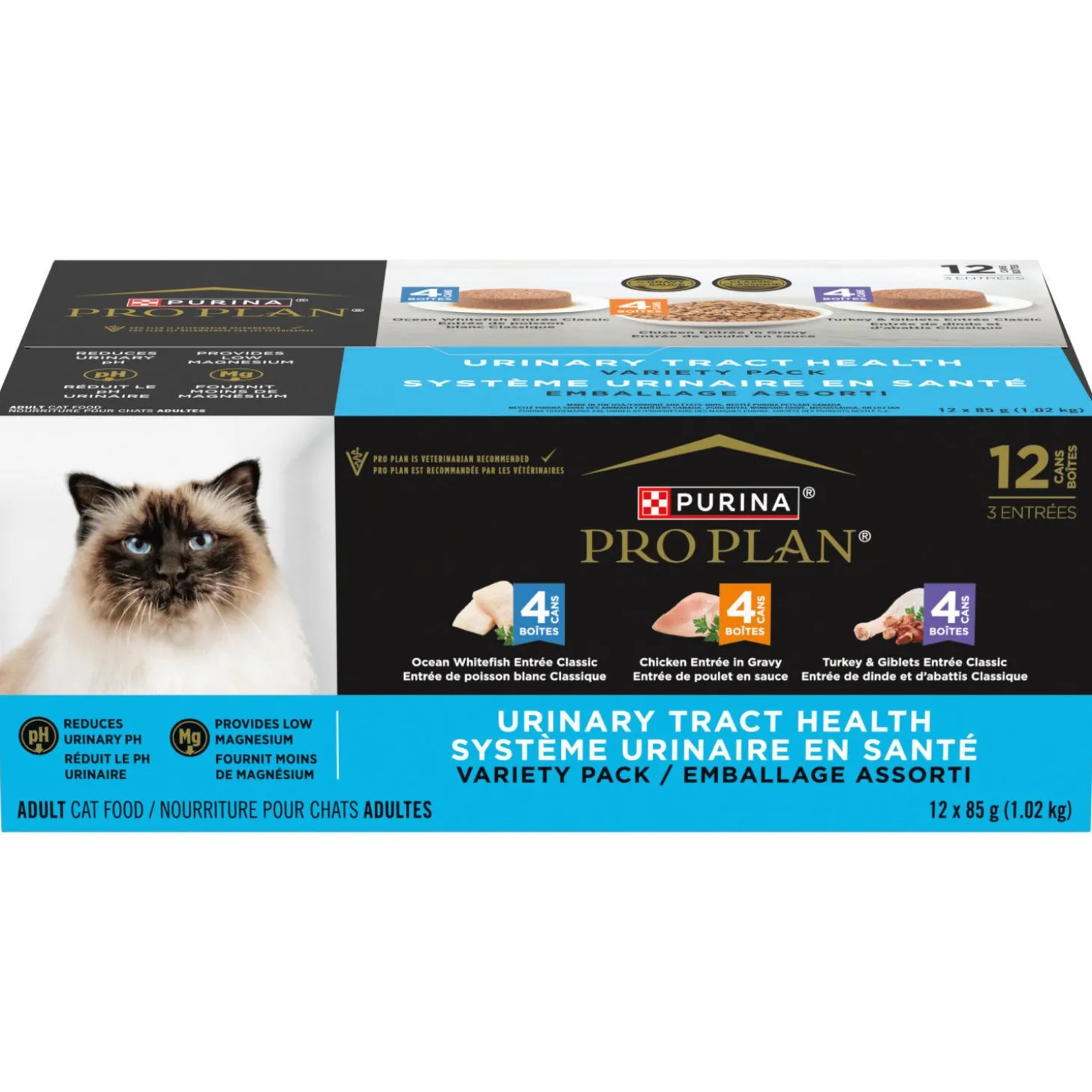 Urinary Tract Health Adult Cat Food Variety Pack 12 x 85 g