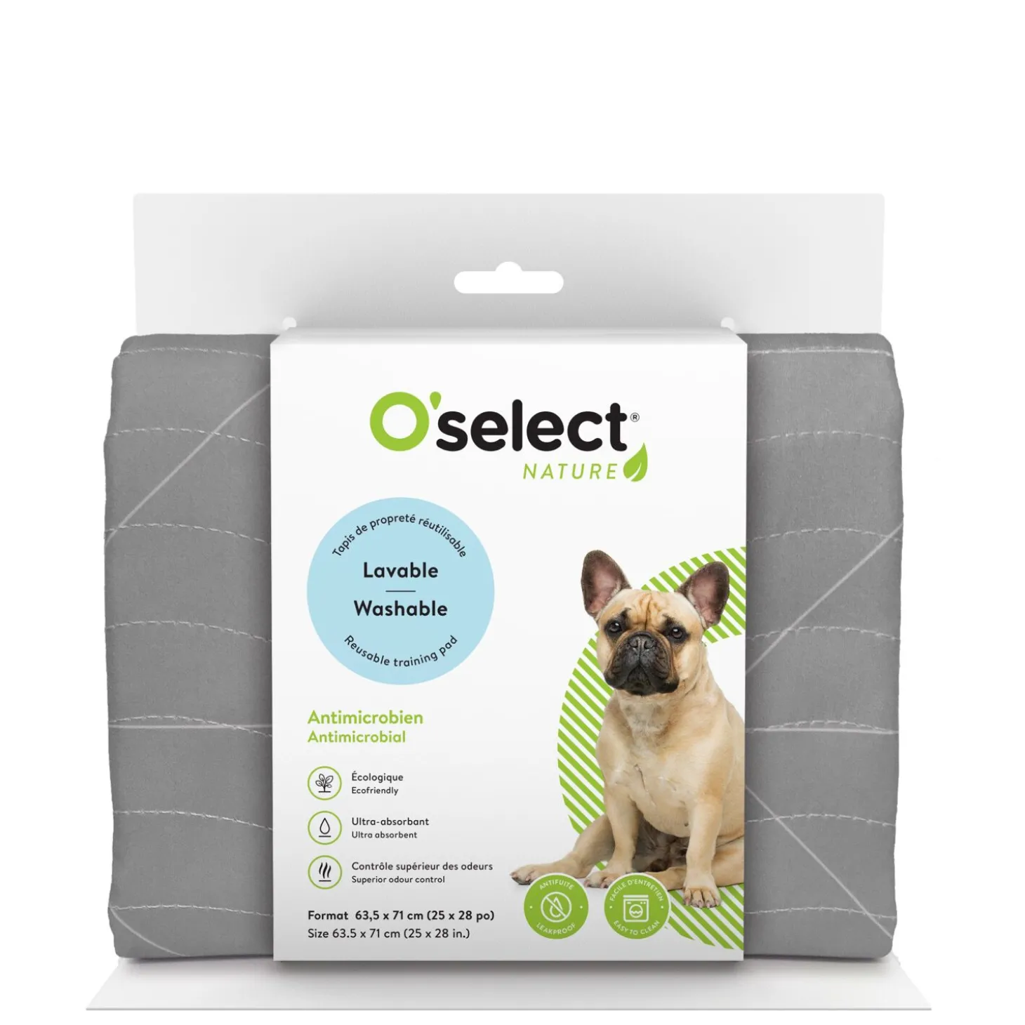 Washable training pad, lines