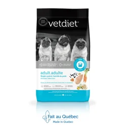 Weight control dry food for all breeds adult dog