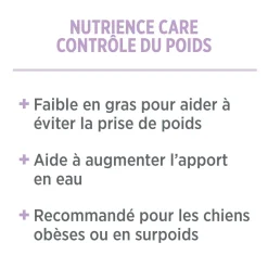 Weight management pâté for dogs, fresh chicken
