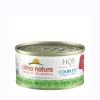Wet cat food, tuna with mango in gravy