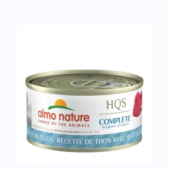 Wet cat food, tuna with quail egg in gravy