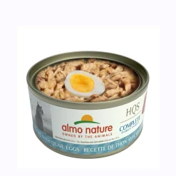 Wet cat food, tuna with quail egg in gravy