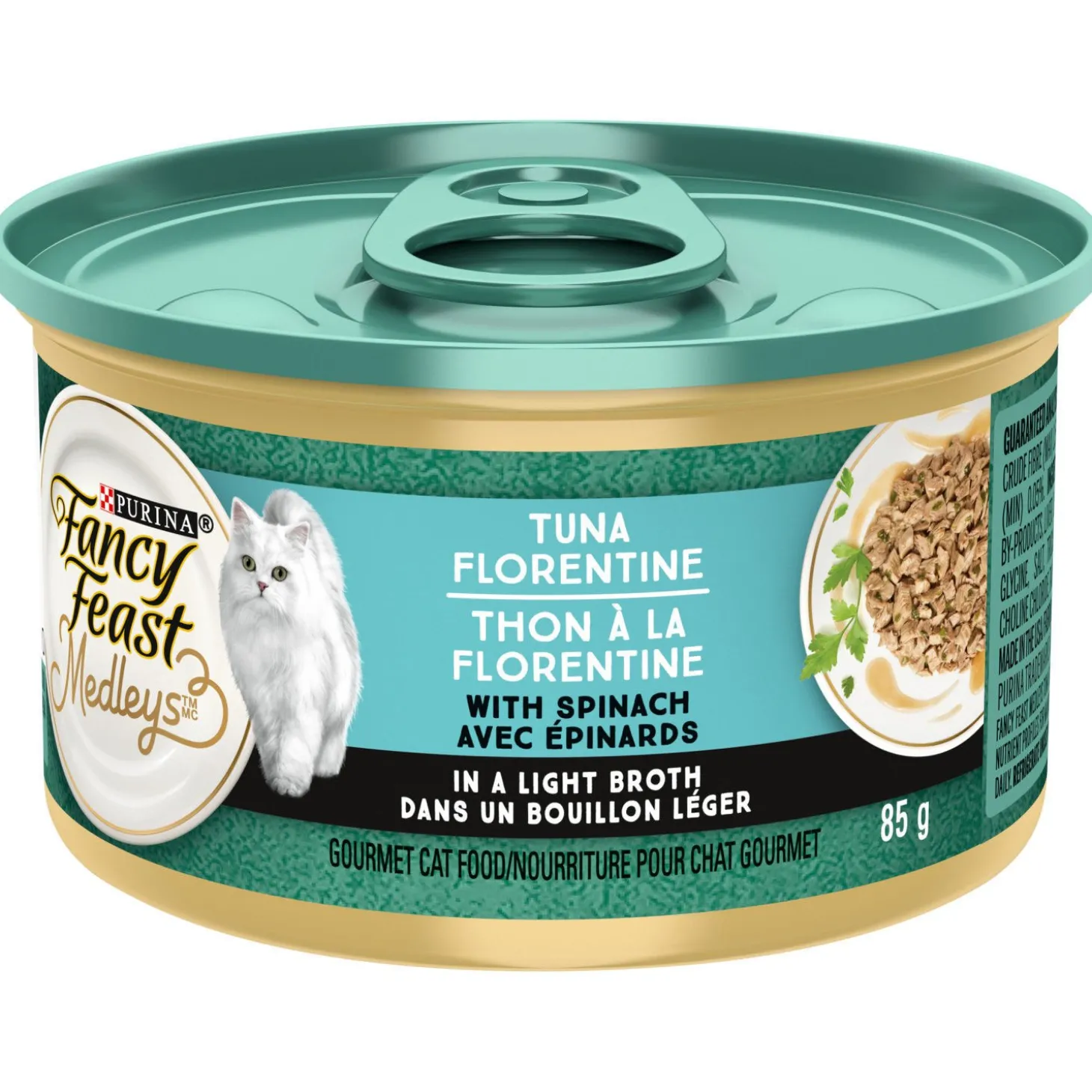 Wet food tuna florentine
