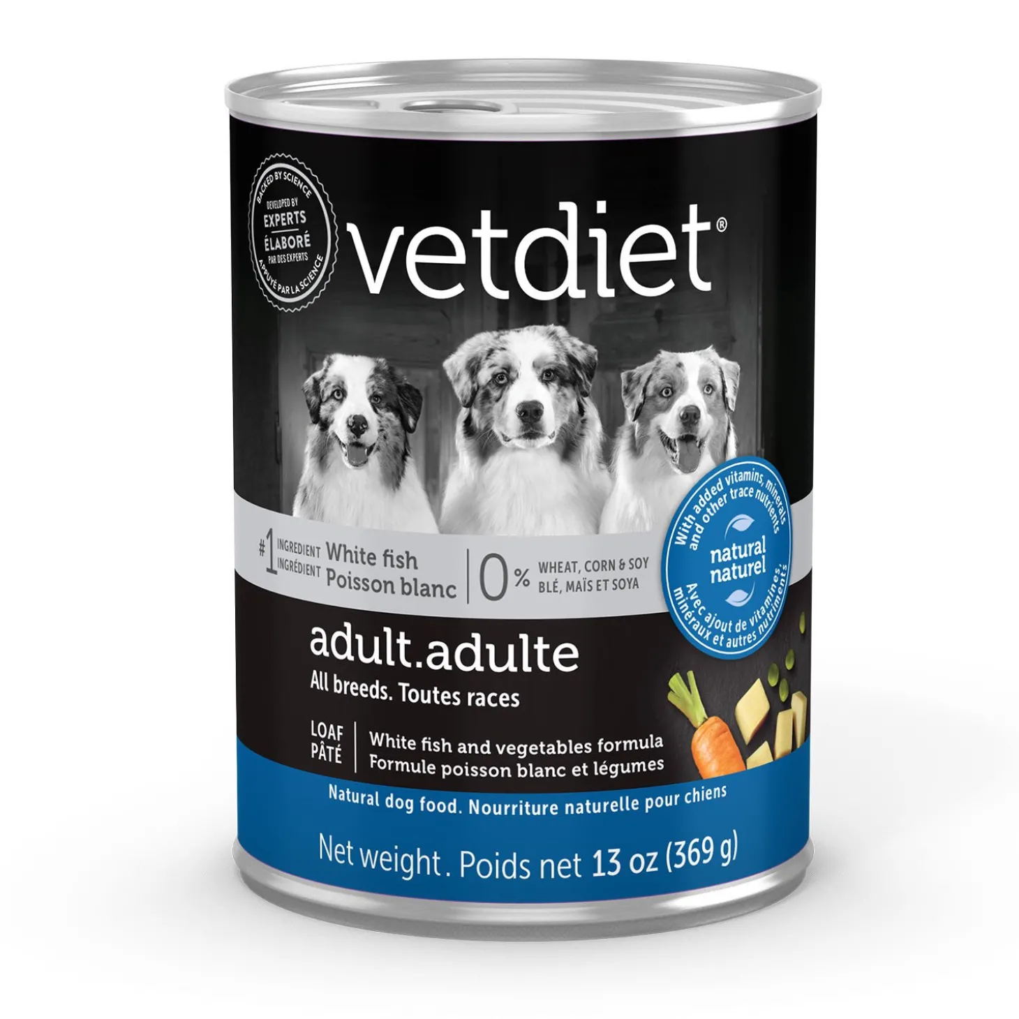 White fish wet food for adult dog