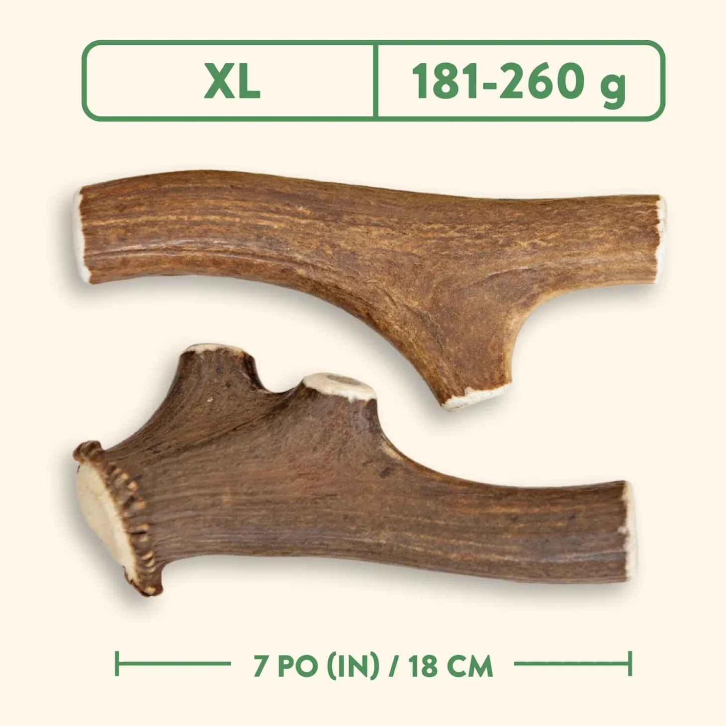 Whole Antler Dog Chew, Nature