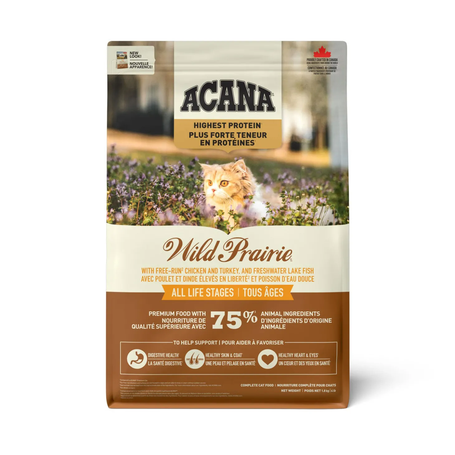 Wild Prairie Highest Protein Dry Cat Food, 1.8 kg