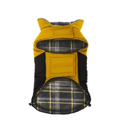 Yellow Reversible Dog Winter Wrap, 2XL