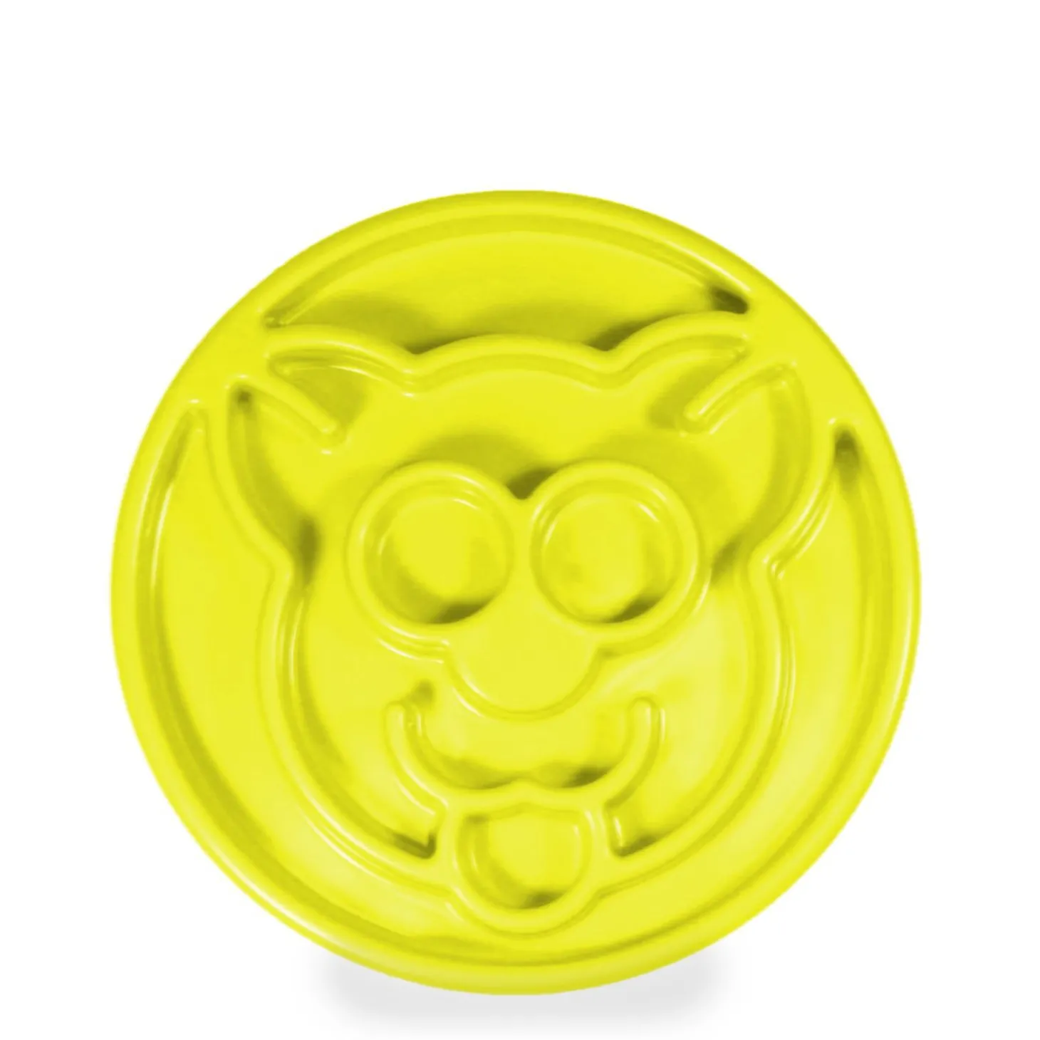 Yellow slow feeder for cat